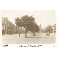 Barnard Castle in 1914 During WW1 Durham Postcard