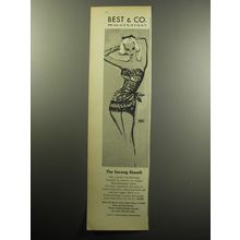 1957 Best & Co. Jantzen Swimsuit Advertisement - The Sarong Sheath