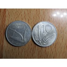 Italy 1966 10 Lire Coin