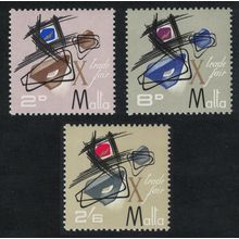 Malta Tenth Malta Trade Fair 3v 1966 MNH SG#373-375 Sc#355-357