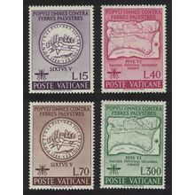 Vatican Malaria Eradication 4v 1962 MNH SG#370-373 Sc#326-329