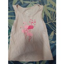 girls size 6 sleeveless top flamingos