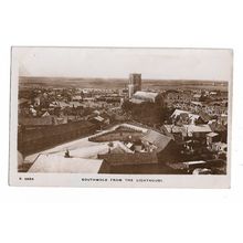 Southwold From The Lighthouse, Suffolk, RP Postcard.