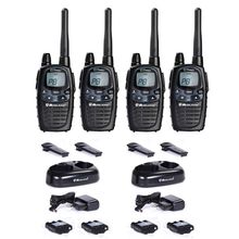 4 WALKIE TALKIE MIDLAND G7 PRO + CARGADORES + BATERIAS ALCANCE 25KM
