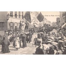 Procession De Furnes Christ in White Robes Belgium Old Postcard