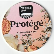 UNUSED KEG CLIP FRONT - PRESSURE DROP BREWERY - PROTEGE CRYO SESSION IPA