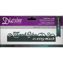 Crafter's Companion. Die'sire. Thank You So Very Much Die. Die Cutting Crafts