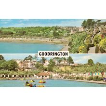 Goodrington, Devon multiview. Rock Walk, Boating Lake