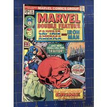 Marvel Double Feature #14 1976 FN- Captain America Iron Man Red Skull Cover