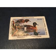 ICOLLECTZONE US Pennsylvania 1991 Duck Stamp