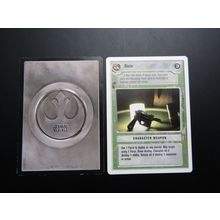 Star Wars 1995 Premiere Decipher CCG White Border Card Blaster - LS