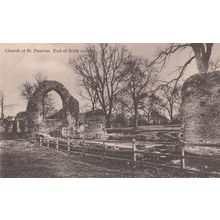 St Pancras Church Devon Antique Postcard
