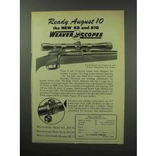 1950 Weaver K8 Scope Ad - Ready August 10