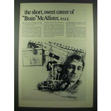 1965 Fairchild Semiconductor Ad - The Short, Sweet Career of Brain McAllister