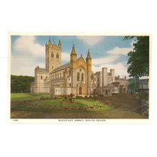 BUCKFAST ABBEY, SOUTH DEVON. unused vintage postcard. =