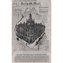 Printing The Daily Mail Newspaper Postcard