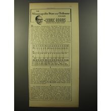 1954 Minneapolis Star and Tribune Newspaper Ad - Cedric Adams - Recession?