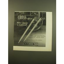 1961 A.T. Cross Pens and Pencils Advertisement - Cross since 1846