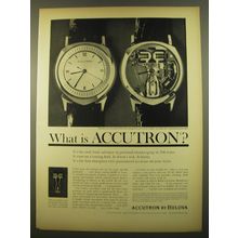 1961 Bulova Accutron Watch Advertisement - What is Accutron?