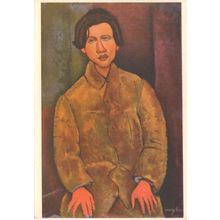 Amadeo Modigliani Portrait Of Soutine Italian Painting Postcard