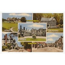 Multiview of Bramhall Postcard nr Stockport Cheshire