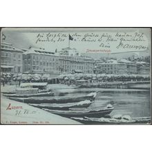 Schweizerhofquai, Luzern, 1902 - Voege AK