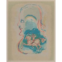 Salvador Dalí (1904-1989). Dream of a Horseman, 1979 Poster Canvas Movie Film Pr