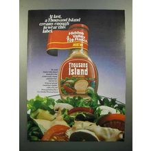 1985 Hidden Valley Ranch Thousand Island Dressing Ad