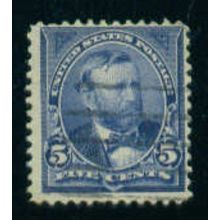 Used 281 5c Ulysses S. Grant Barely Clears M05115
