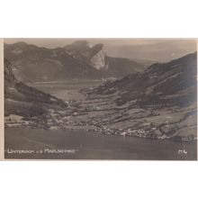 Austrian Unterach Madleschneid Aerial Birds Eye Photo Postcard