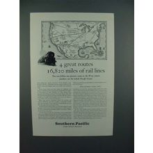 1928 Southern Pacific Lines Railroad Ad - Great Routes