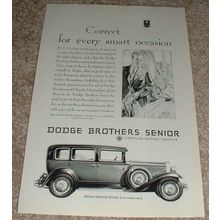 1929 Dodge Senior Sedan Ad, Smart Occasion!