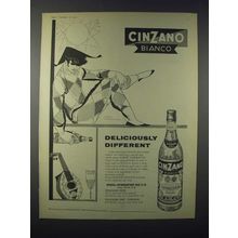 1959 Cinzano Bianco Ad - Deliciously Different