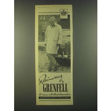 1959 Grenfell Rainwear Ad - A name with great associations