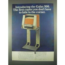 1967 Gafax 500 Copier Ad - Don't Hide in The Corner