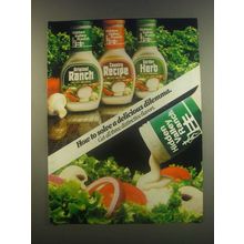 1985 Hidden Valley Ranch Dressing Ad - A Dilemma