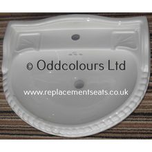 Ideal Standard Ropetwist 61cm 1TH Basin in Old English White E1400 97