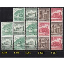 GERMANY REICH [Zdr] S258-S269 ex ( **/mnh ) [01] Bauwerke