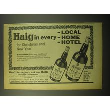 1965 Haig Scotch Advertisement - Haig in every - local -home -hotel