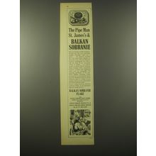 1965 Balkan Sobranie Flake Tobacco Ad - The Pipe man St. James's & Balkan
