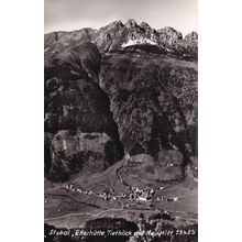 Elferhutte Tiefblick Neustiff Stubai Real Photo Austria Postcard