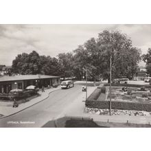 Uppsula Busstation Bus Station Bicycle Sweden Real Photo Postcard