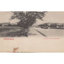 Wanersborg Sweden Boat River Antique Postcard
