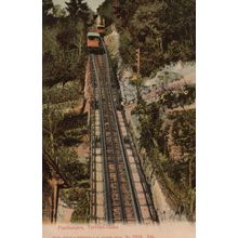 Funiculaire Territet-Glion Railway Switzerland Postcard