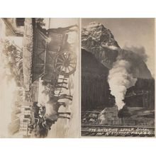 Train Entering Lower Spiral Banff Canada 2x Old Transport Postcard s