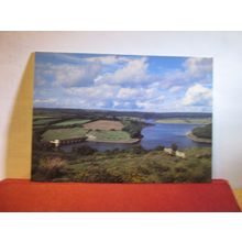 WIMBLEBALL LAKE from HADDON HILL unused postcard. Exmoor National Park =