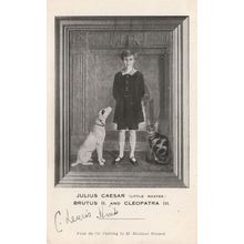 Julius Caesar Child Brutus II and Cleopatra III Signed Old Roman Postcard