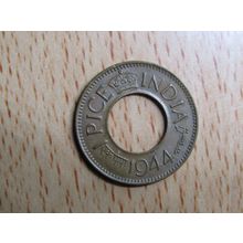 India 1944 1 Pice Coin