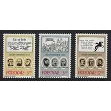 Faroe Is. Birds Christmas Meeting 3v 1988 MNH SG#167-169 Sc#179-181