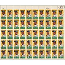 Jackie Robinson Baseball Player Sheet of Fifty 20 Cent Postage Stamps Scott 2016